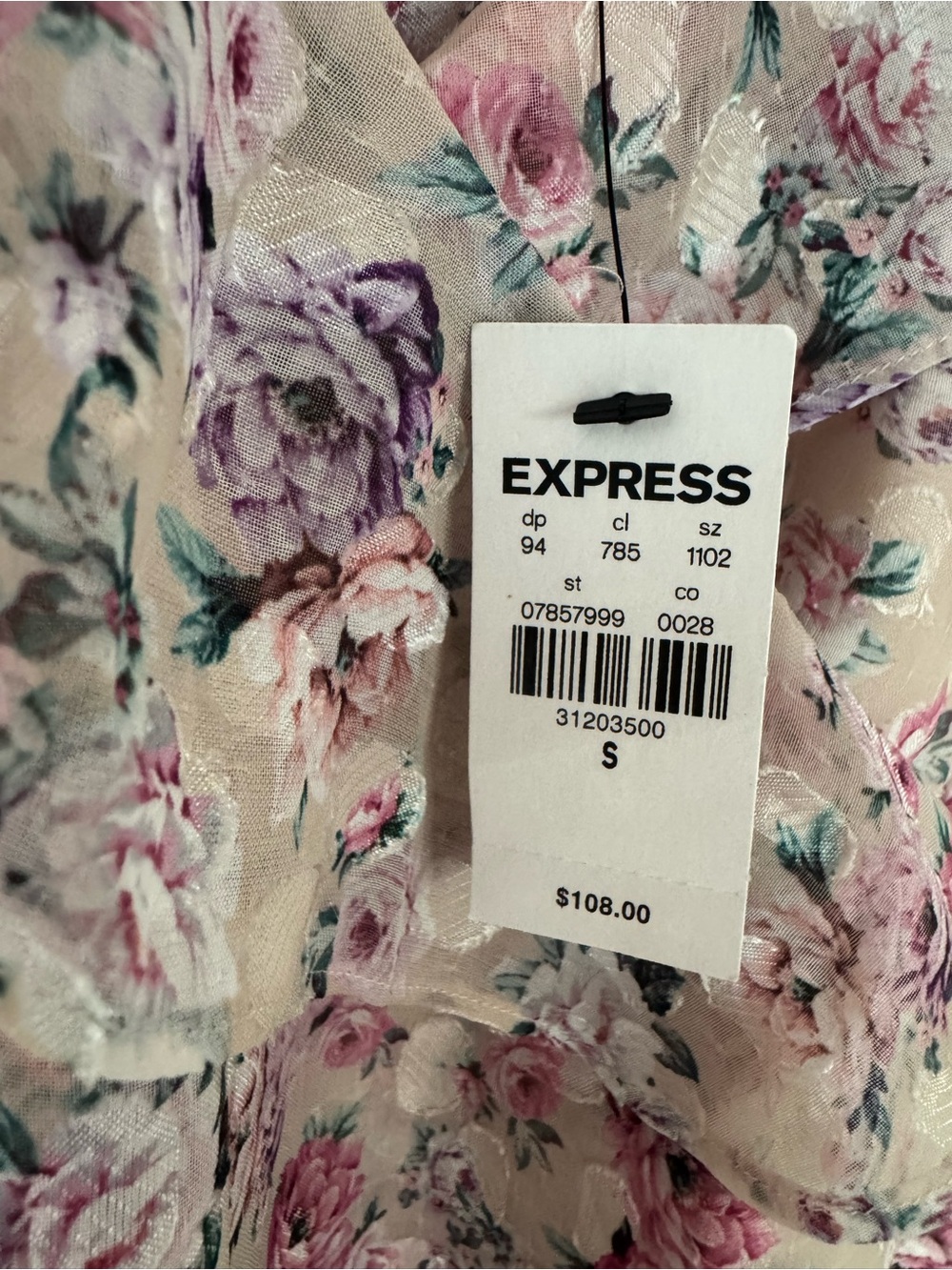Express Pink Floral Ruffle Sundress - Picture 3 of 5